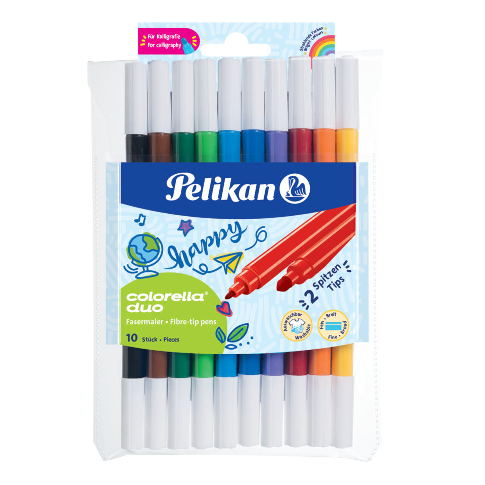 Fasermaler Colorella® duo C 407, sortiert, 10 Stück PELIKAN 100401712 PELIKAN 100401712 973172 C407/10