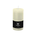 Stumpenkerze, 130x68mm, elfenbein D-LUX MARBLE 281005.003