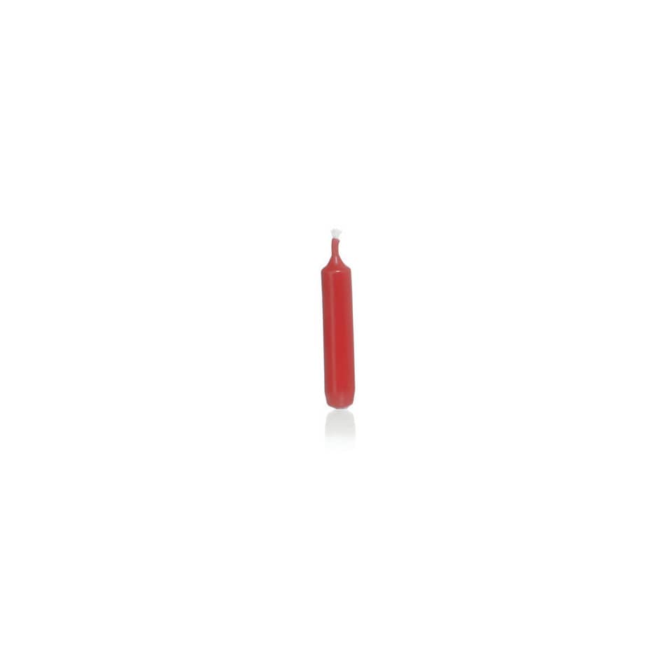 Christbaumkerze, 77x15mm, rot, 40 Stück WIEDEMANN 101008.001 101008.001 77x15mm