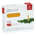 Christbaumkerze 10% Bienenwachs, 100x13mm, natur, 20 Stück  112005.002 112005.002 100x13mm Bienenwachs
