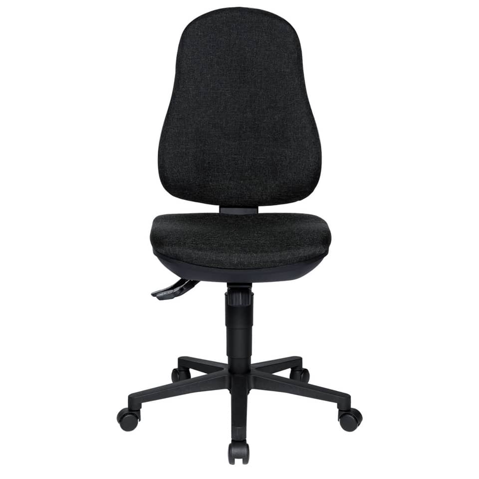Drehstuhl Support SY ohne Armlehnen, mit Hartbodenrollen, anthrazit TOPSTAR 8550G22H TOPSTAR 8550G22H weiche Rollen