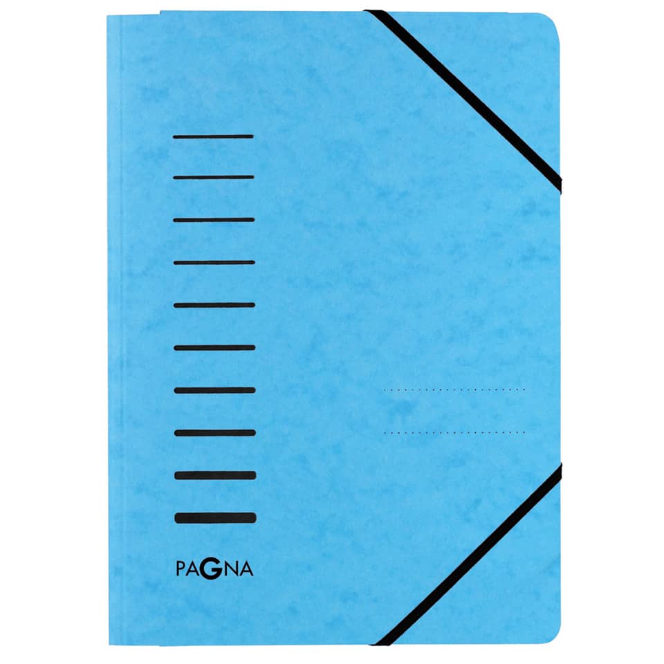 Gummizugmappe, A4, Karton, hellblau PAGNA 24007-18