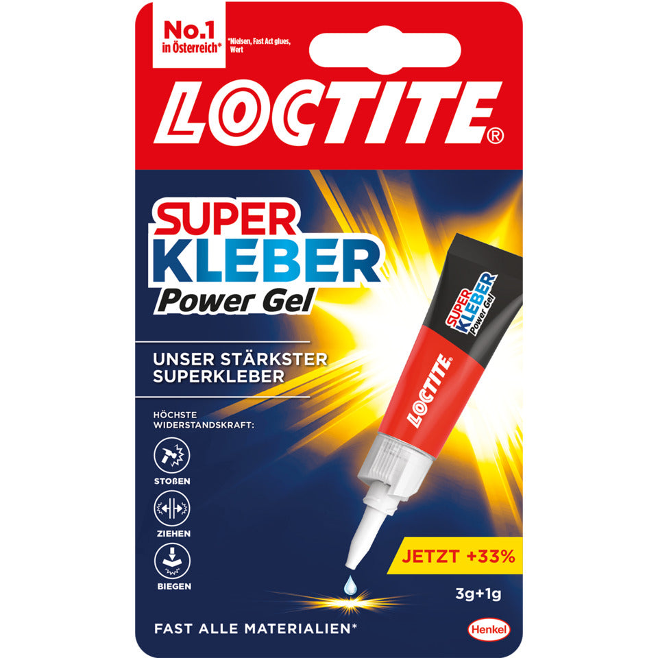 Superkleber PowerFlex Gel, 4 g, farblos LOCTITE 2721931 LOCTITE 2721931 PowerGel