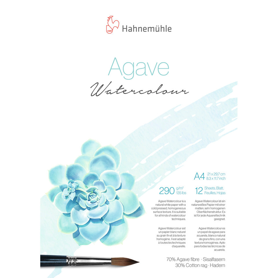 Skizzenbuch, A4, 290g/m², 12 Blatt, naturweiß HAHNEMÜHLE 10625410