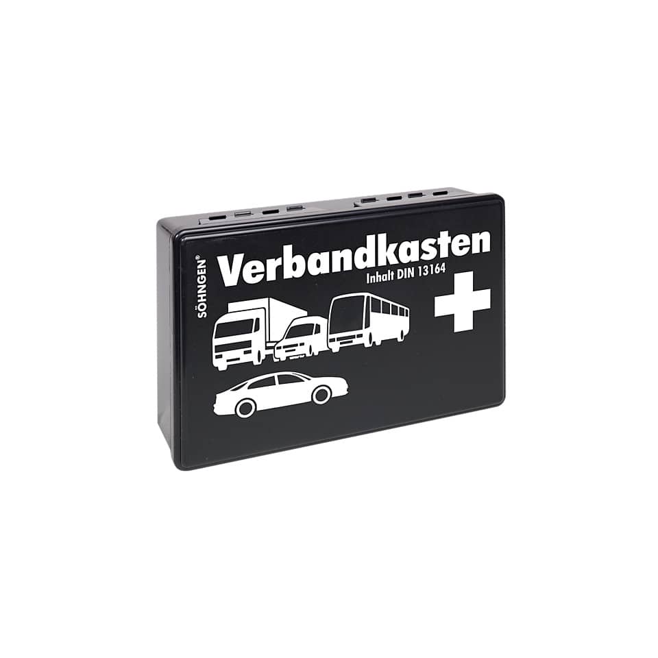 Verbandkasten KFZ-VBK KU schwarz DIN13164:2022 SÖHNGEN 3004002