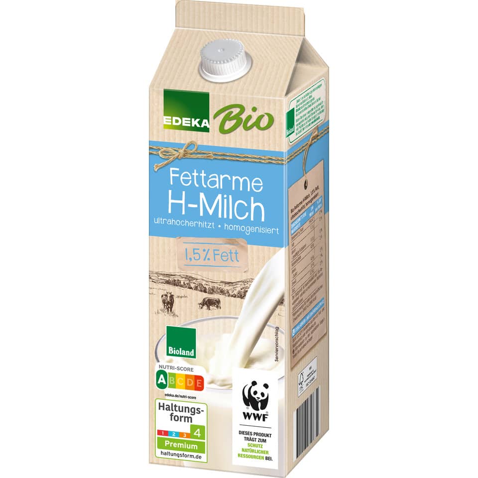 Haltbarmilch Bio, 1,5% fettarm, 10x1L EDEKA 5413291001 EDEKA BIO 541291001