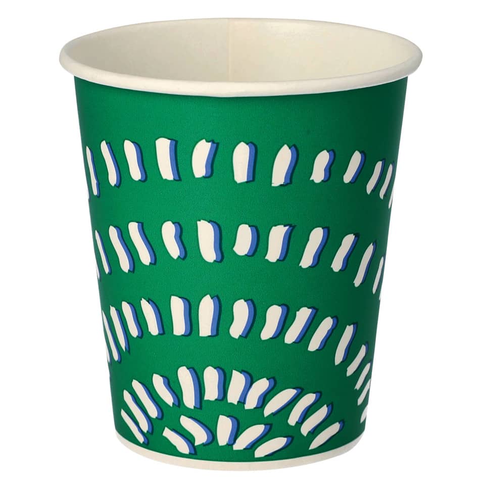 Trinkbecher Pappe, 0,2l, Ø8cm, 100 Stück, grün STARPAK 14770