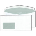 Briefumschlag mit Fenster, DIN lang, 80g/m², nassklebend, 1000 Stück, weiß MAILMEDIA 30005469 MAILMEDIA 30005469 ASK 229x114mm