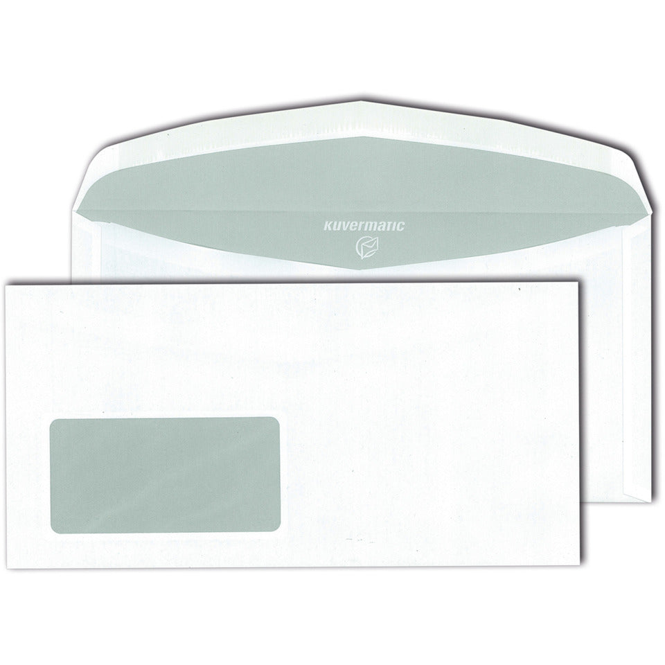 Briefumschlag mit Fenster, DIN lang, 80g/m², nassklebend, 1000 Stück, weiß MAILMEDIA 30005469 MAILMEDIA 30005469 ASK 229x114mm