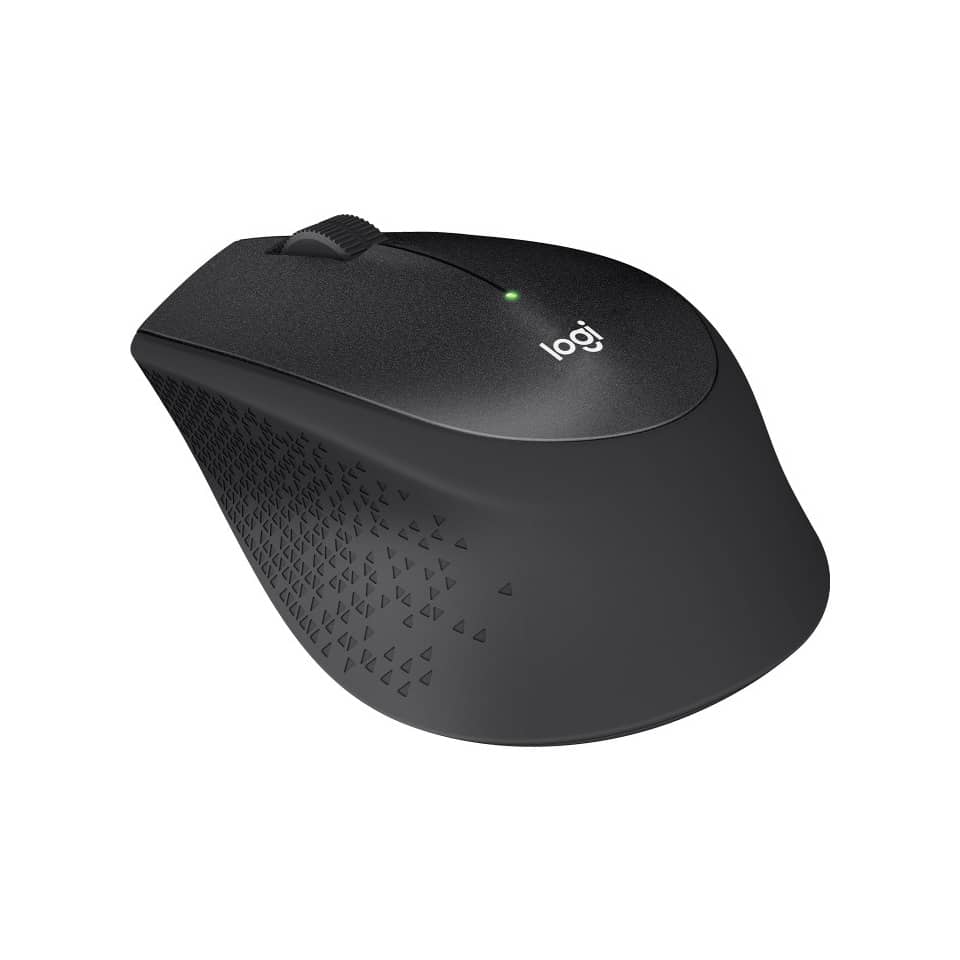 Maus M330 Silent plus Wireless - Rechtshänder, 3 Tasten, 1000dpi, schwarz LOGITECH 910-004909