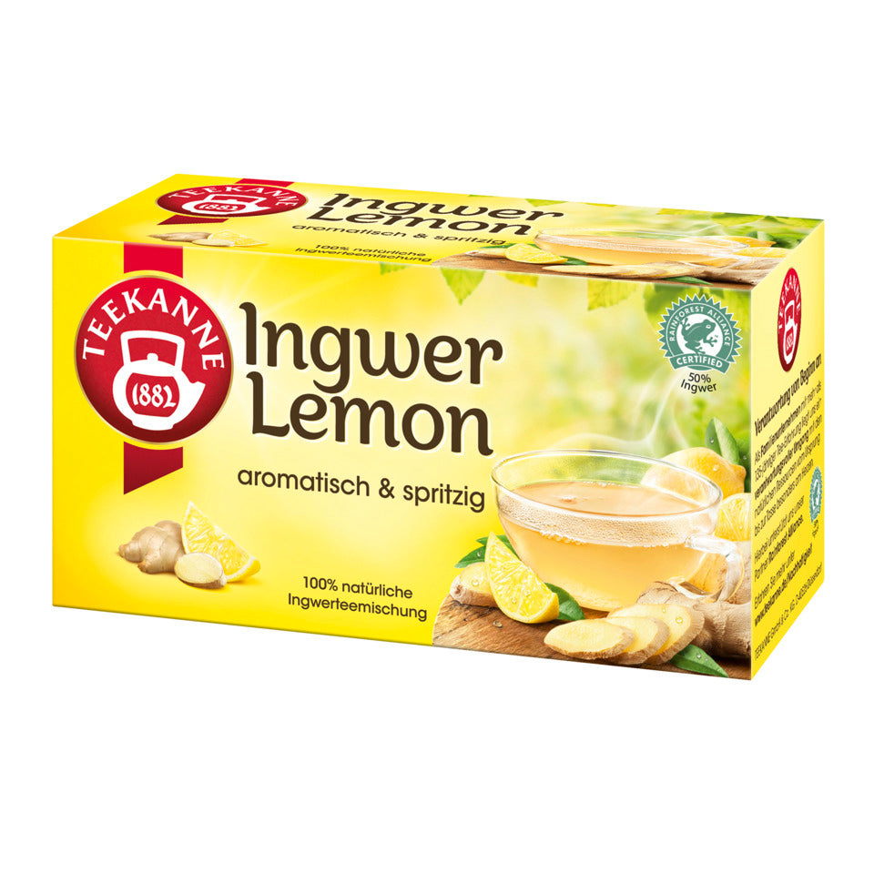 Tee Ingwer-Lemon, 20 Beutel x 1,75 g TEEKANNE 4009300066873