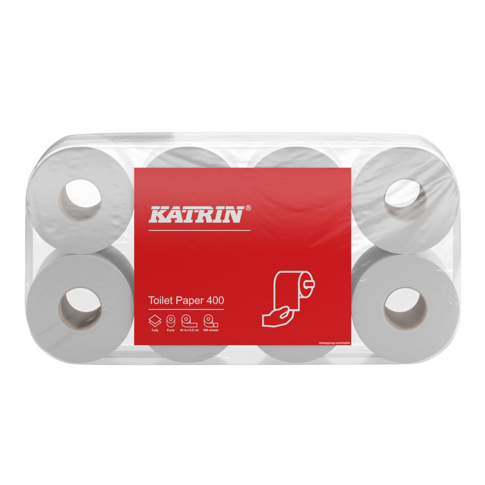 Toilettenpapier Classic, 2-lagig 48 Rollen á 400 Blatt, weiß KATRIN 14293 KATRIN 14293 2-lagig