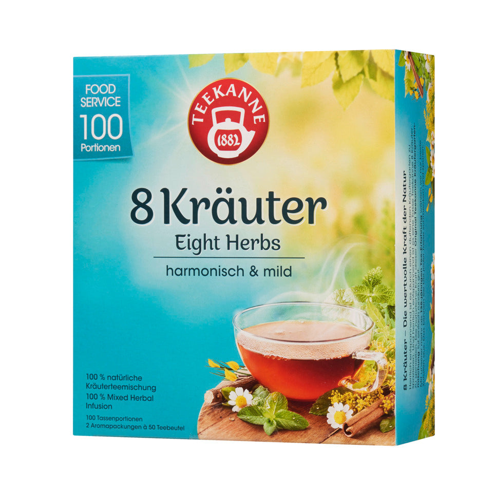 Tee Premium 8 Kräuter, 100 Beutel x 1,25 g TEEKANNE 4009300012191