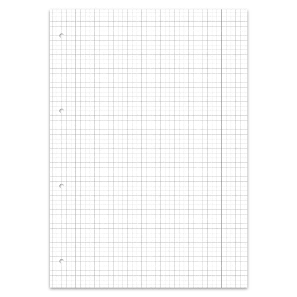 Collegeblock, A4, 80 Blatt, Lin.28, kariert URSUS STYLE 608511028 URSUS 608511028 70g Randlinien