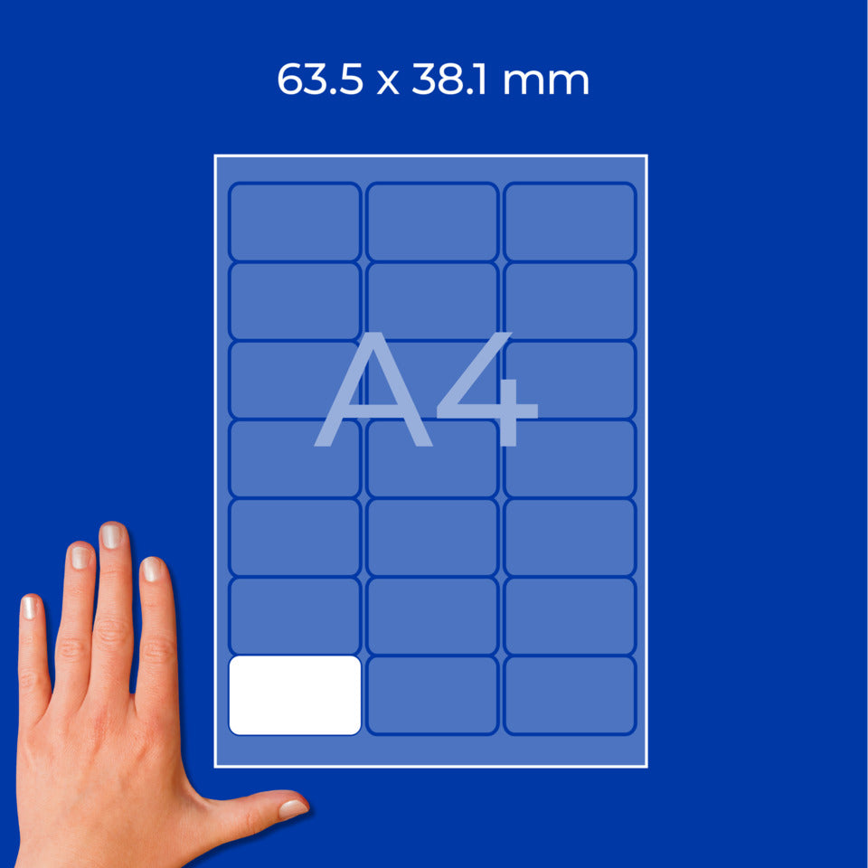 Adress-Etiketten, 63,5x38,1mm, 525 Stück, weiß AVERY ZWECKFORM J8160-25 ZWECKFORM J8160-25  63.5x38.1