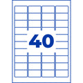 Adress-Etiketten, 45,7x25,4mm, 1000 Stück, transparent AVERY ZWECKFORM L4770-25 ZWECKFORM L4770-25  1000St