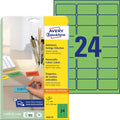 Etiketten farbig ablösbar, 63,5x33,9mm, 480 Stück, grün AVERY ZWECKFORM L6033-20 ZWECKFORM L6033-20 480St