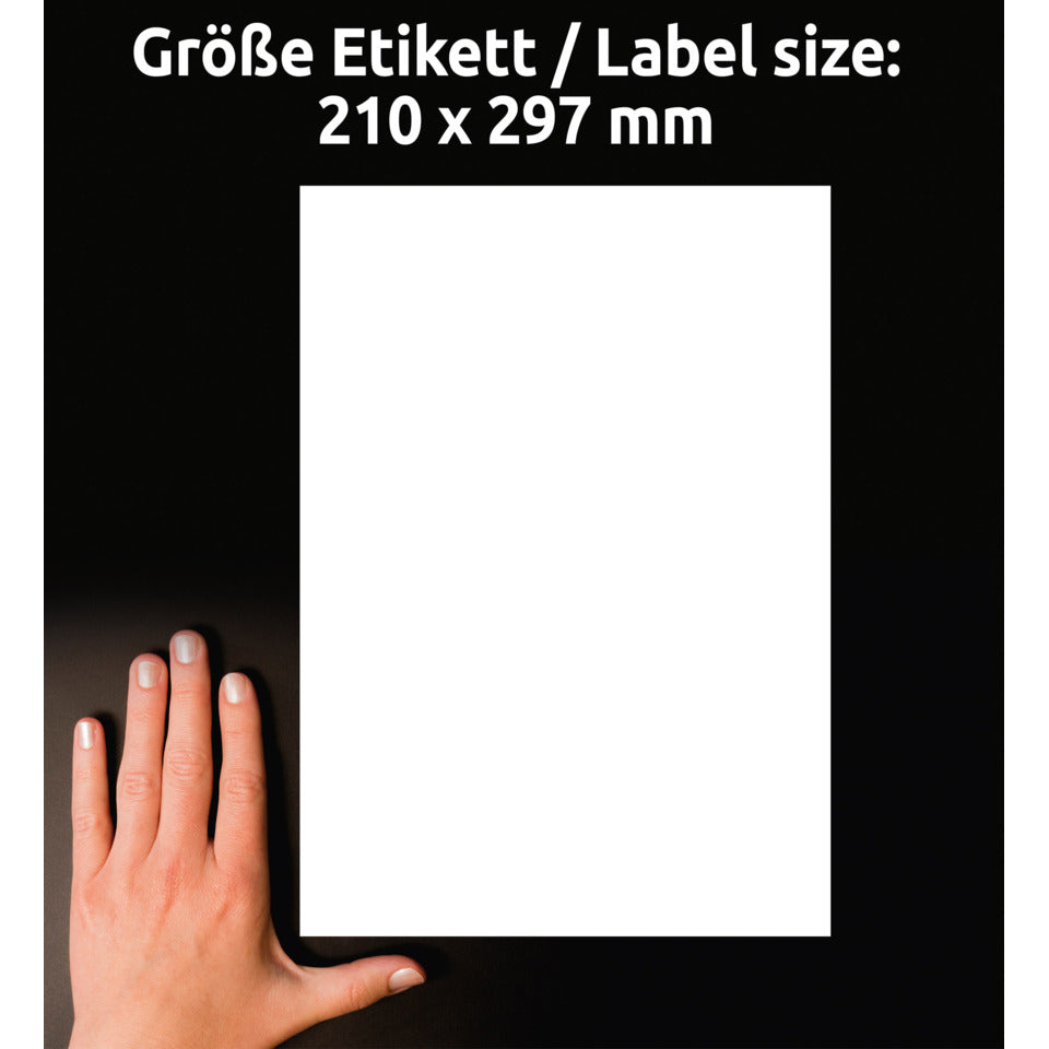 Universaletiketten ablösbar, 210x297mm, 30 Stück, weiß AVERY ZWECKFORM L4735REV-25 ZWECKFORM L4735REV-25 weiß