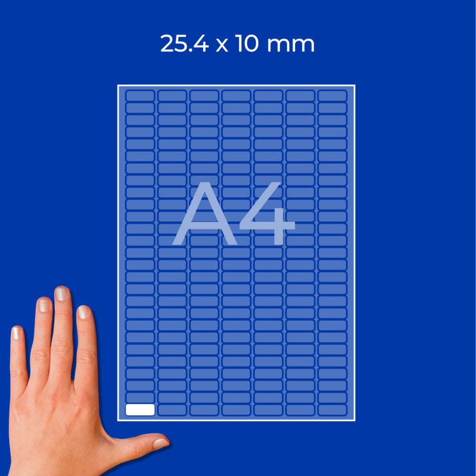 Universaletiketten stark haftend, 25,4x10mm, 3780 Stück, weiß AVERY ZWECKFORM L7871-20