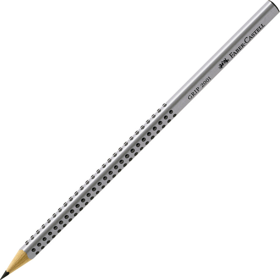 Bleistift Grip 2001, HB, silber FABER CASTELL 117000