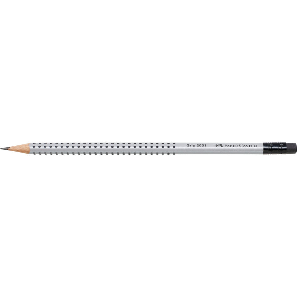 Bleistift mit Radierer Grip 2001, B FABER CASTELL 117201 FABER CASTELL 117201 m.Radier.