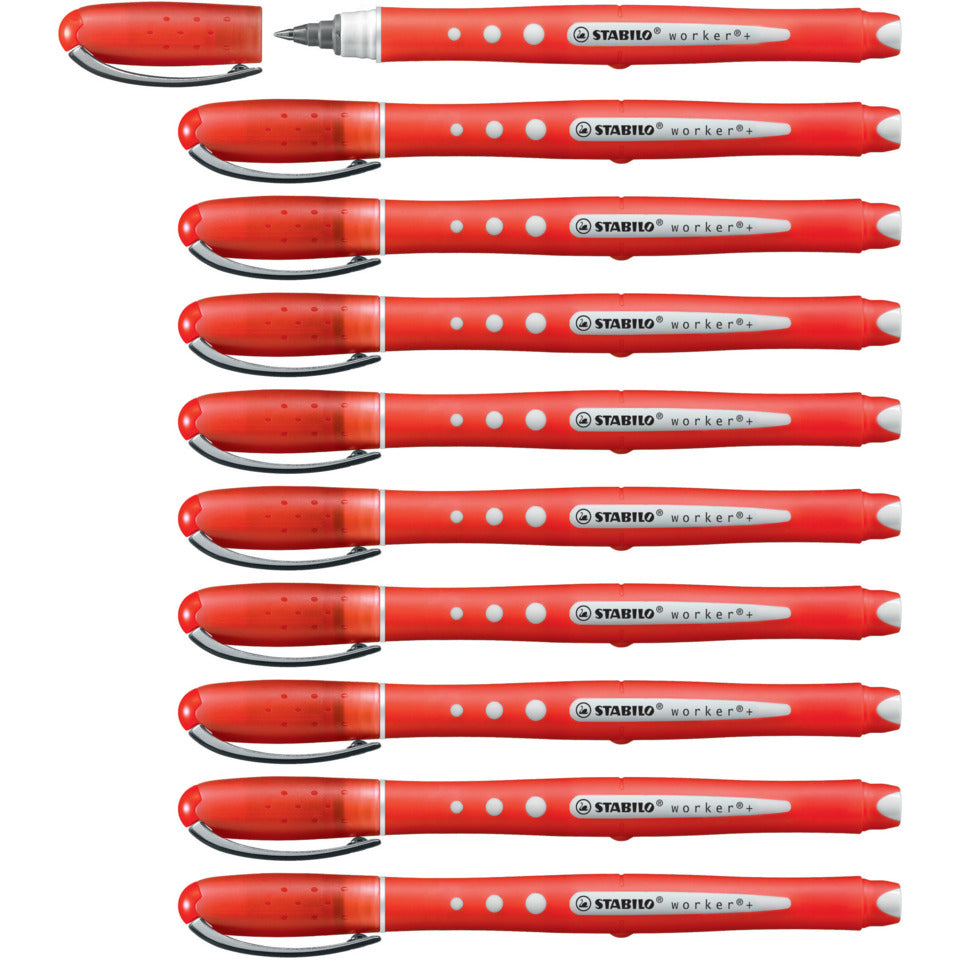 Tintenroller worker®+ colorful, 0,5 mm, rot STABILO 2019/40 STABILO 2019/40 0,5mm