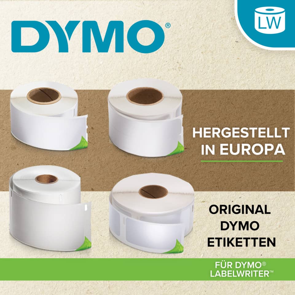 Vielzwecketiketten, 12x24mm, 1000 Stück, weiß DYMO S0722530 DYMO S0722530 1000ST jE2H.ABL.