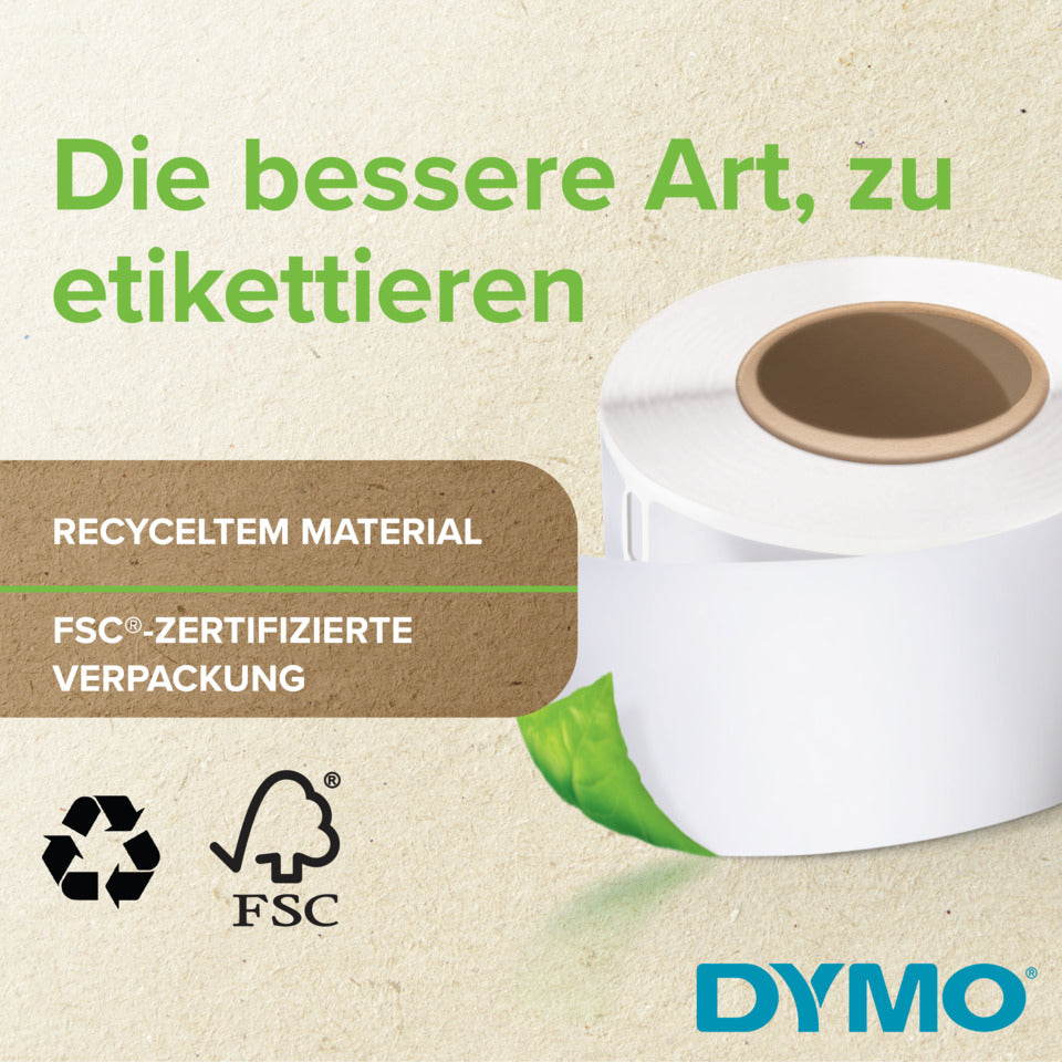 Thermoetiketten, 101x54mm, 12x220 Stück, weiß DYMO S0722420 DYMO S0722420  12Rl