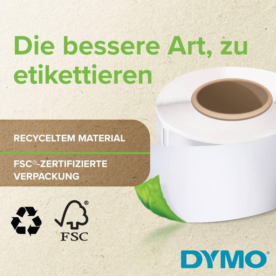 Thermoetiketten, 104x159mm, 220 Stück, weiß DYMO S0904980