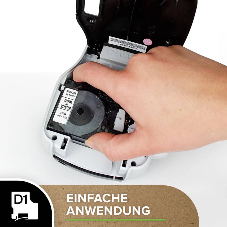Schriftband, 9mmx7m, schwarz/transparent DYMO S0720670 DYMO S0720670 40910