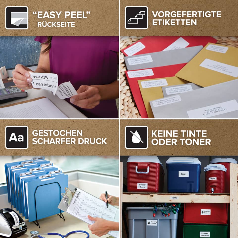 Hängemappenetikett, 50x12mm, 220 Etiketten, weiß DYMO S0722460 DYMO S0722460 99017  220ST