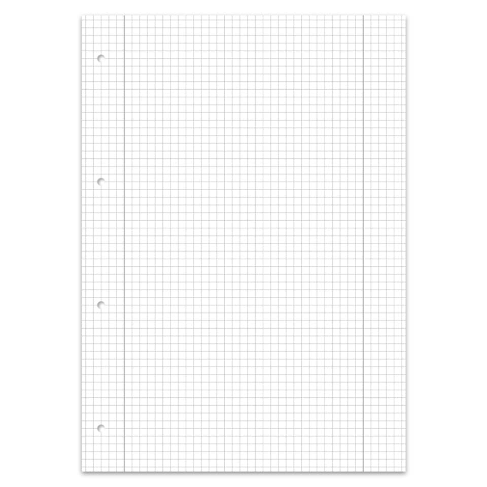 Collegeblock, A4, 80 Blatt, Lin.28, kariert URSUS STYLE 608572028 URSUS 608572028 70g Randlinien