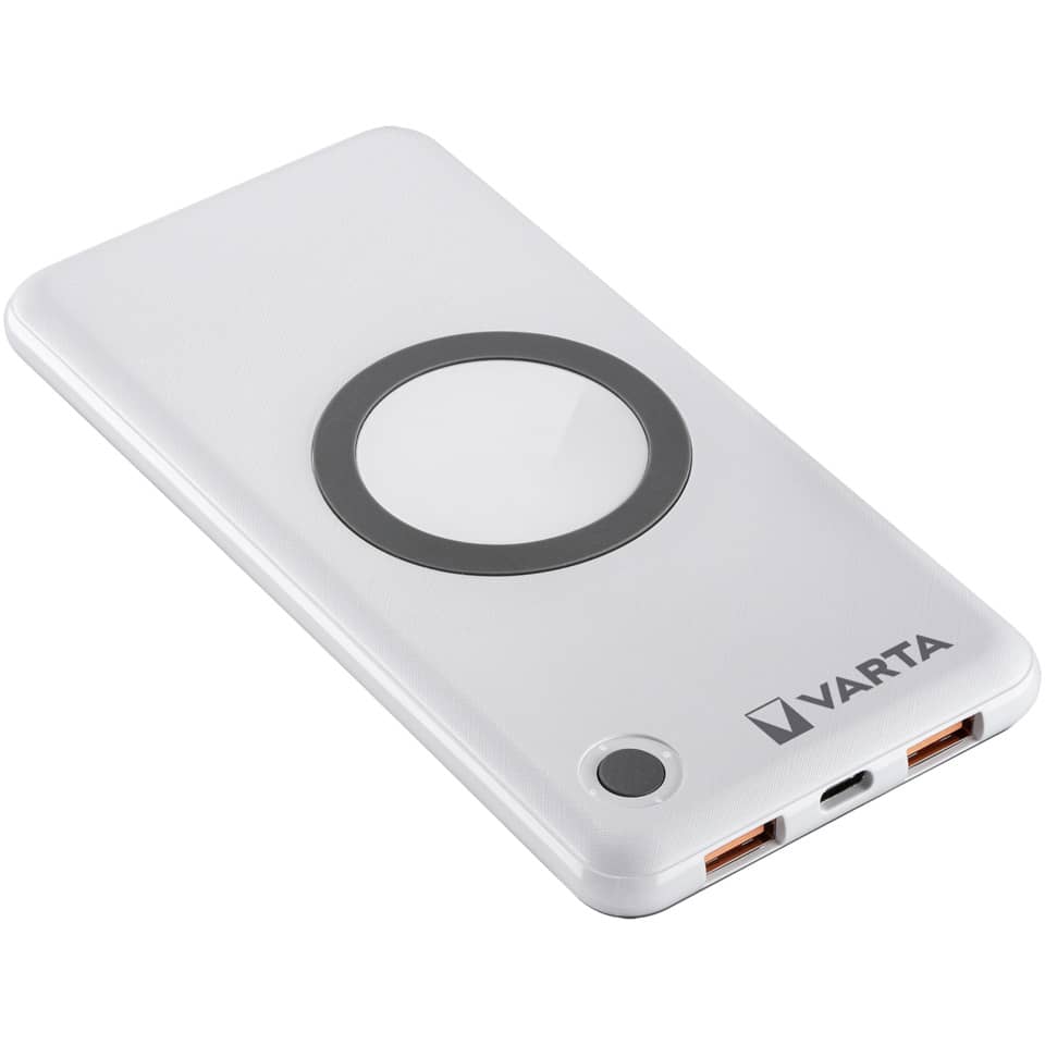 Ladestation Powerbank 10.000mAh weiß VARTA 57913 101 111 VARTA 57913 101 111 Induktion Wireless