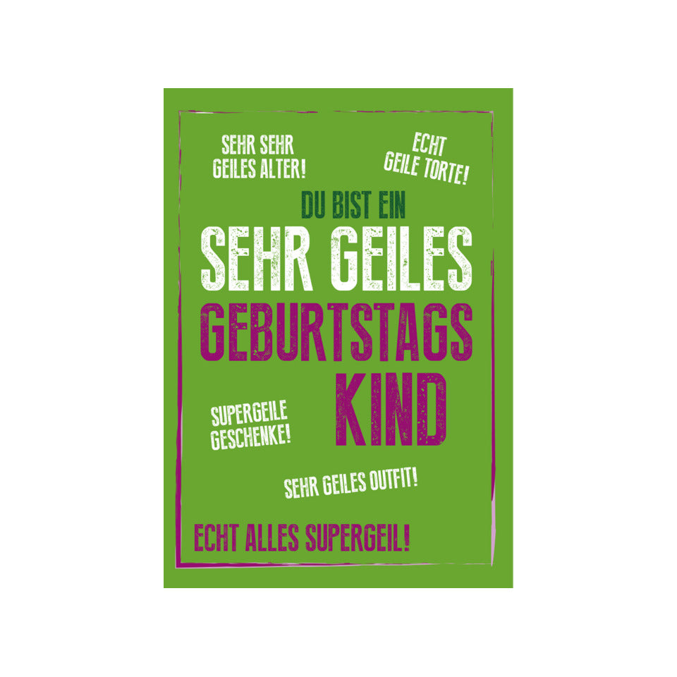Geburtstagskarte  51-T313 51-T313   Schrift