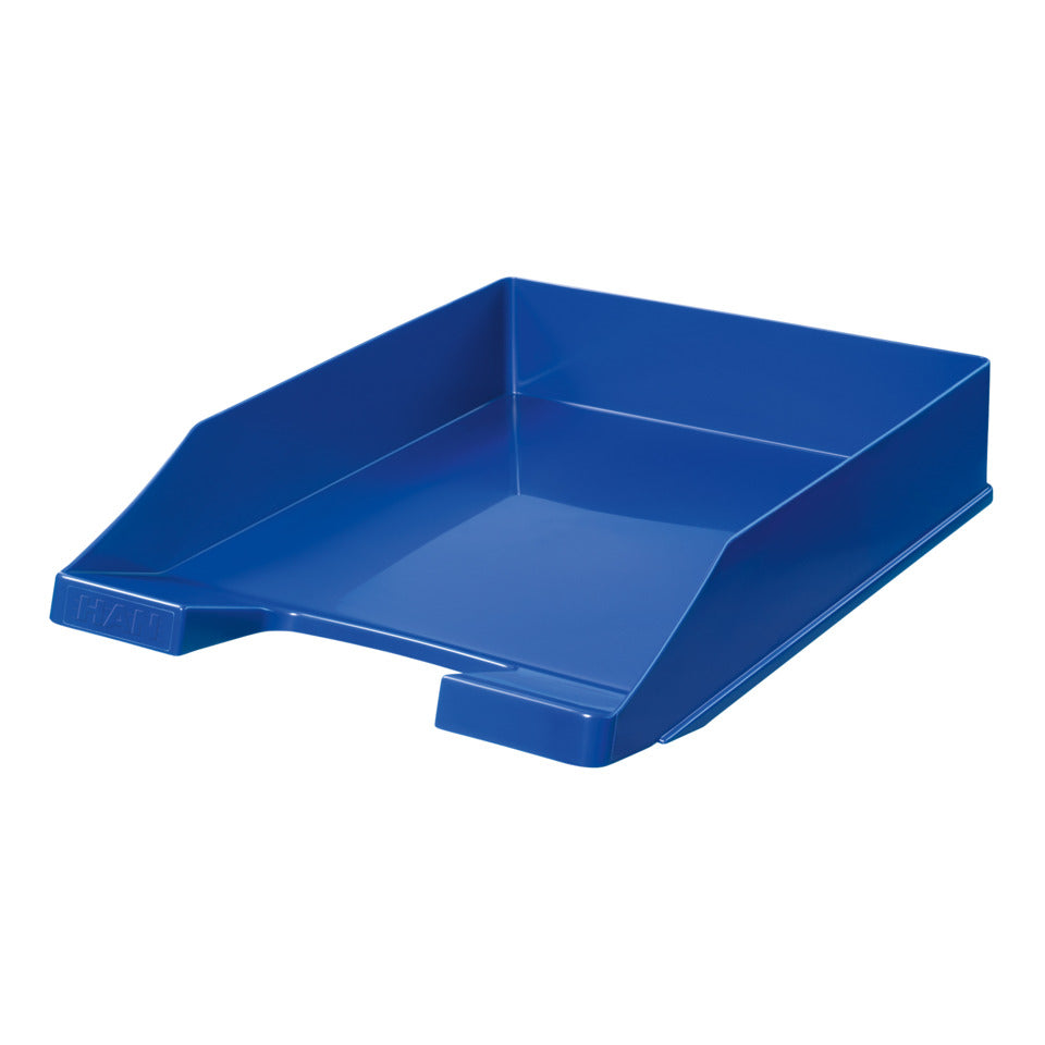 Briefablage KLASSIK, DIN A4/C4, stapelbar, stabil, modern, blau HAN 1027-X-14D