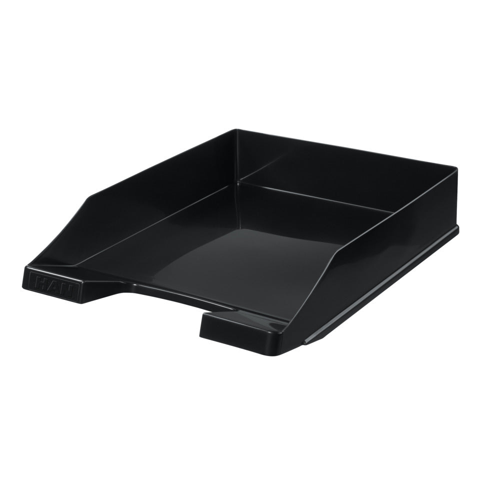 Briefablage KLASSIK, DIN A4/C4, stapelbar, stabil, modern, schwarz HAN 1027-X-13D