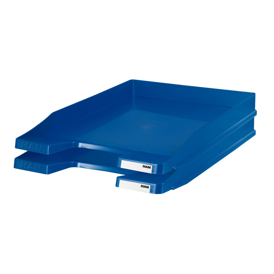 Briefablage JUNIOR, DIN A4/C4, flach, stabil, stapelbar, blau HAN 1025-14D