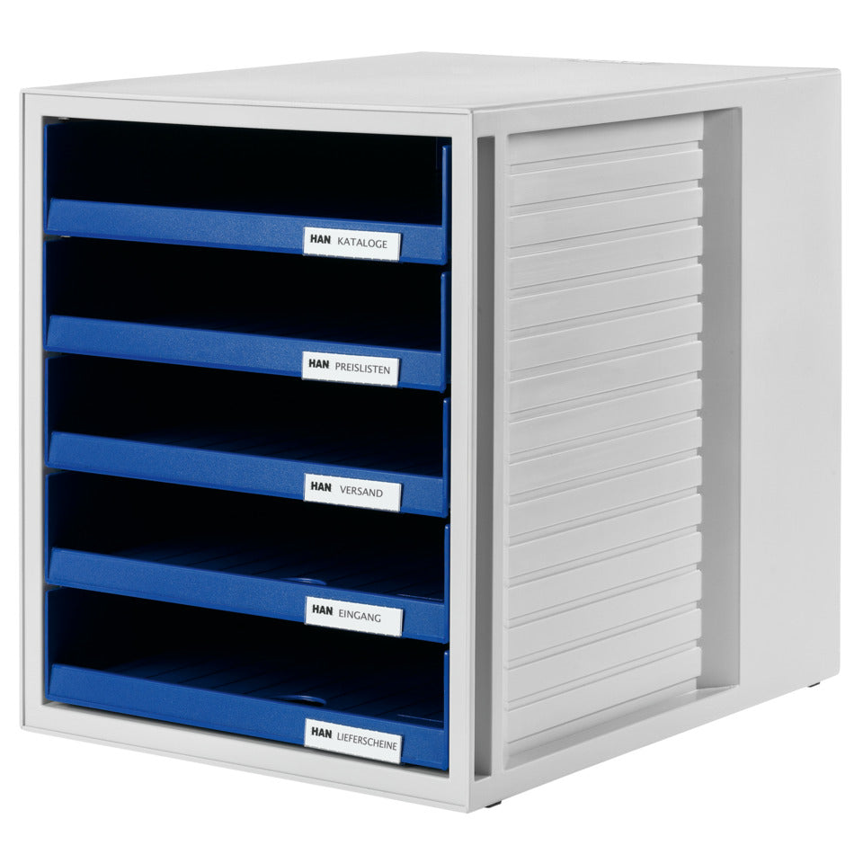 Schubladenbox SCHRANK-SET 5 offene Schubladen blau HAN 1401-14D HAN 1401-14 5 offene Schuebe