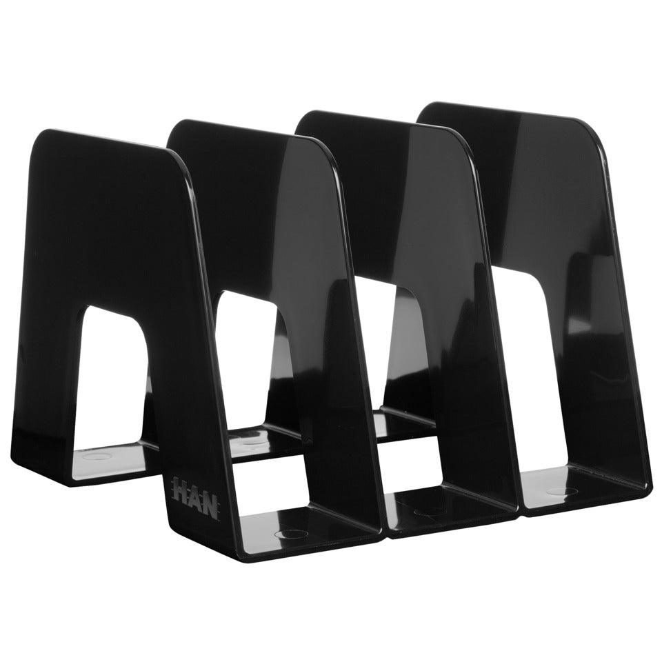 Katalogsammler SORTER, DIN A4/C4, 3 Fächer, extra stabil, hochglänzend, schwarz HAN 16200-13D