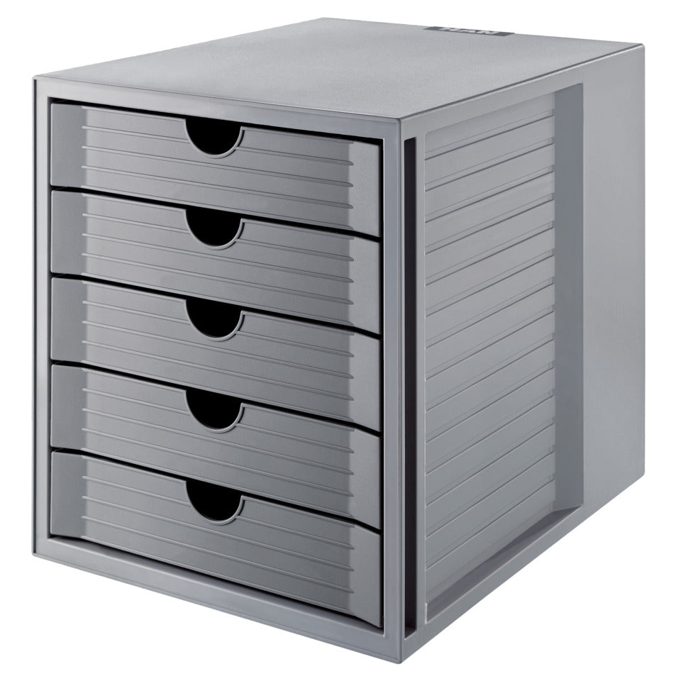 Schubladenbox SYSTEMBOX KARMA 5 Schubladen öko-grau HAN 14508-18D HAN 14508-18 Karma