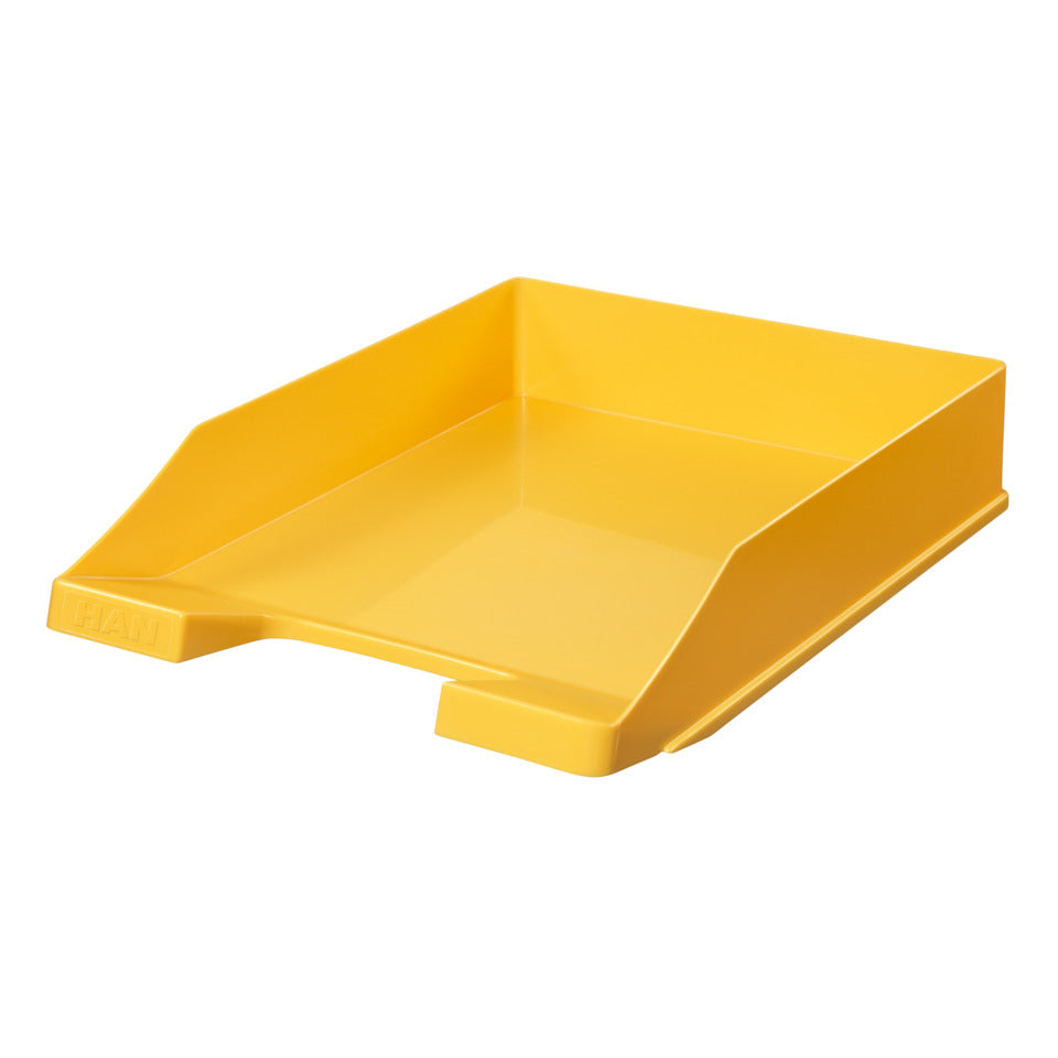 Briefablage KLASSIK, DIN A4/C4, stapelbar, stabil, modern, gelb HAN 1027-X-15D HAN 1027-X-15 Standard