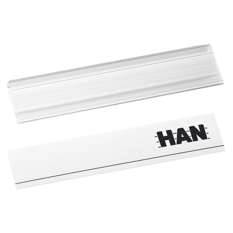 Beschriftungsclip, universal, für Briefablage, Schubladenbox, etc. 10 Stück HAN 1021D