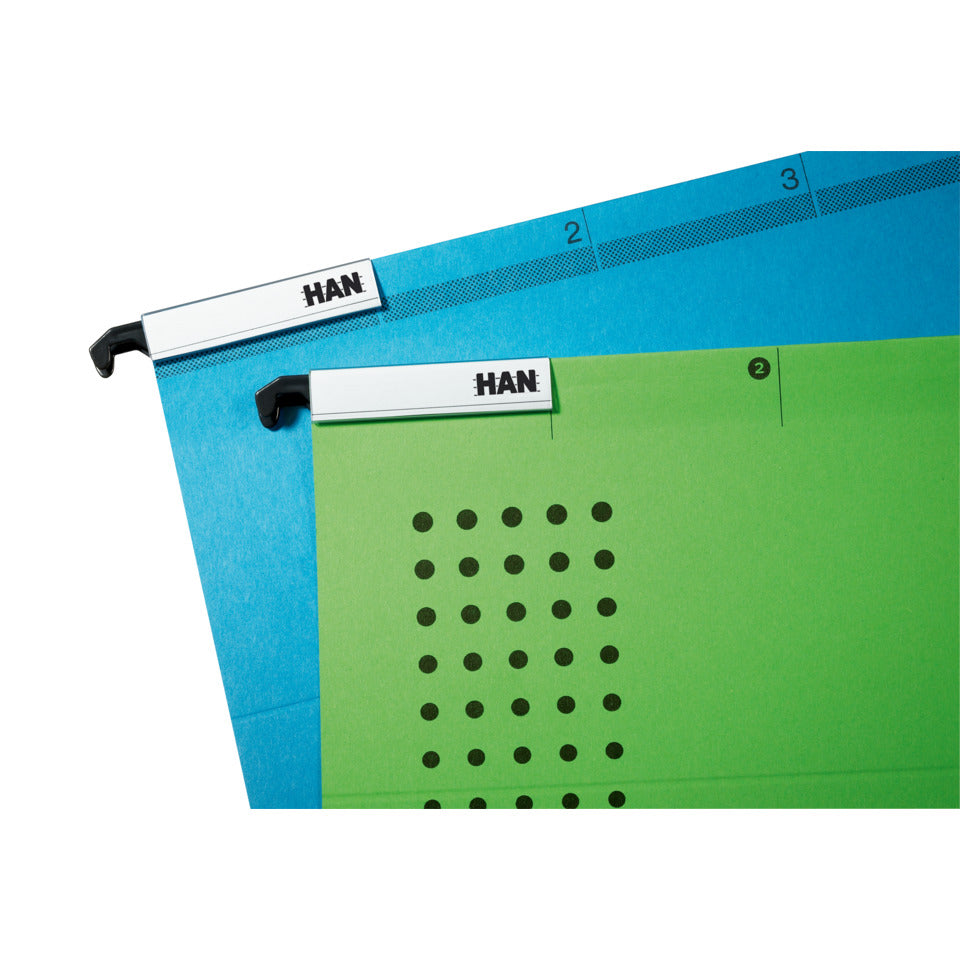Beschriftungsclip, universal, für Briefablage, Schubladenbox, etc. 10 Stück HAN 1021D