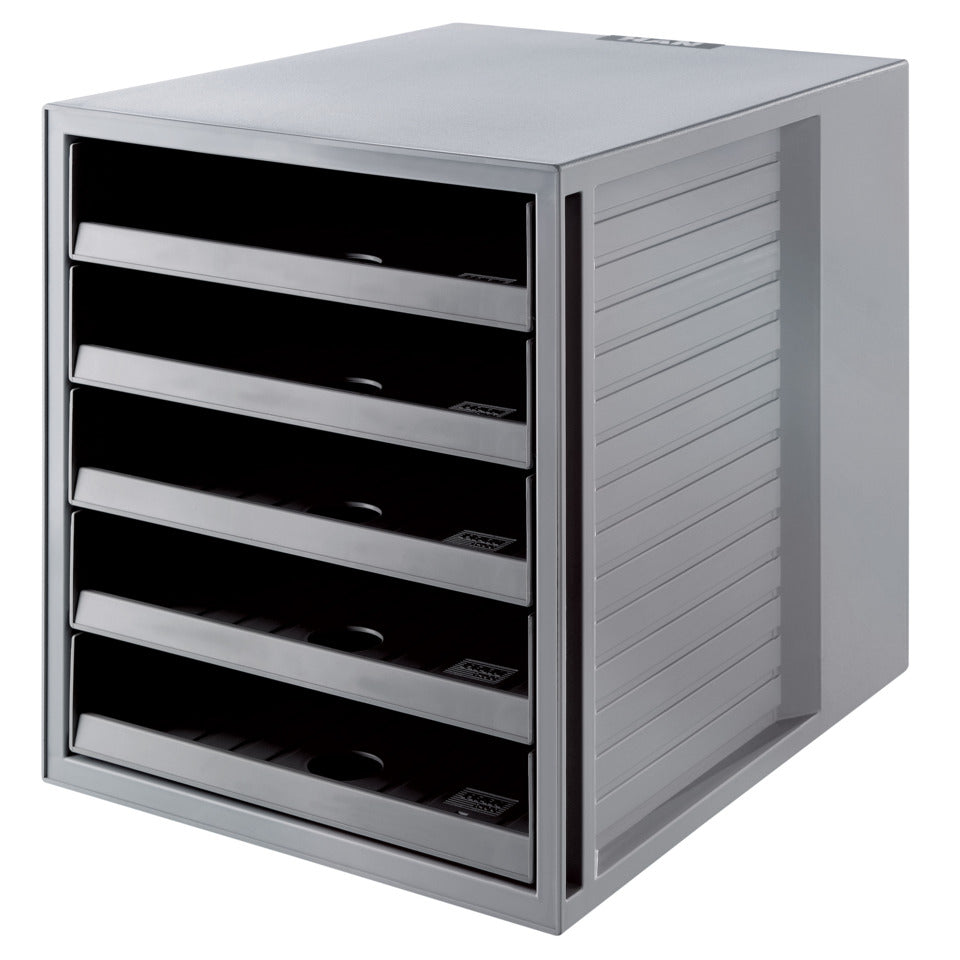 Schubladenbox SCHRANK-SET KARMA 5 offene Schubladen öko-grau HAN 14018-18D HAN 14018-18 Karma