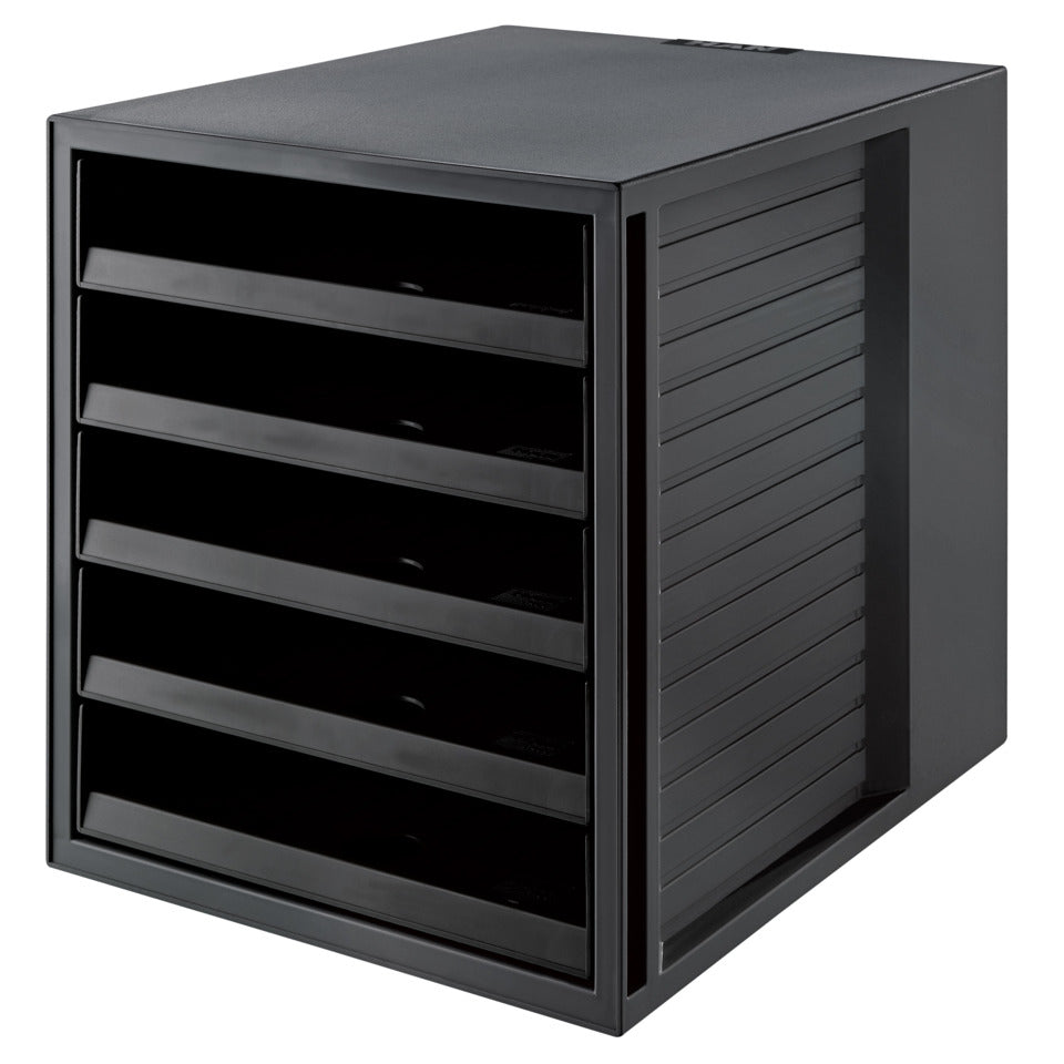 Schubladenbox SCHRANK-SET KARMA 5 offene Schubladen öko-schwarz HAN 14018-13D HAN 14018-13 Karma