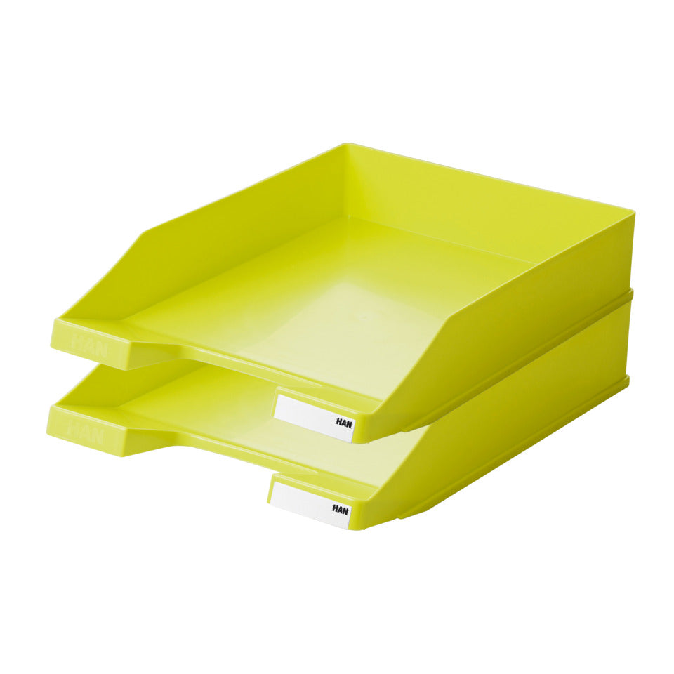 Briefablage KLASSIK, DIN A4/C4, stapelbar, stabil, modern, lemon HAN 1027-X-50D HAN 1027-X-50 Klassik