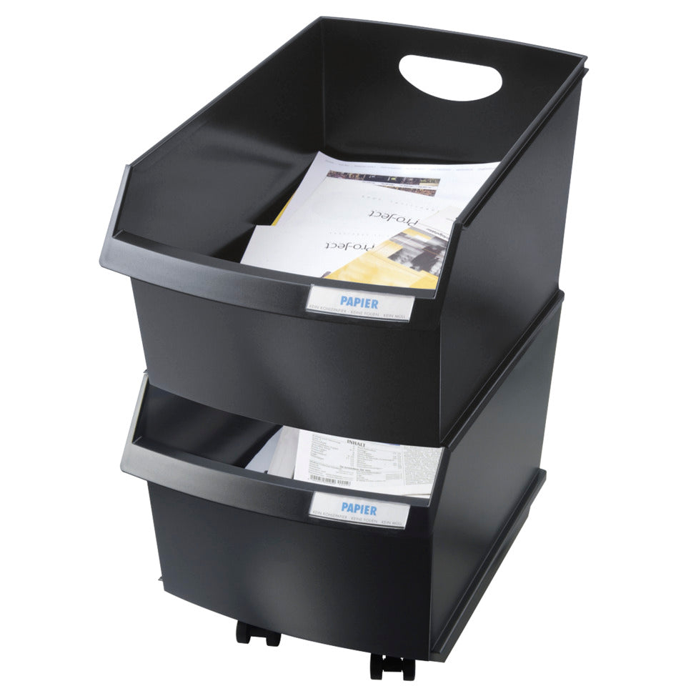 Papierkorb LOGO-DRIVE, 25 Liter, schwarz HAN 1849-13D HAN 1849-13 Logo-Drive