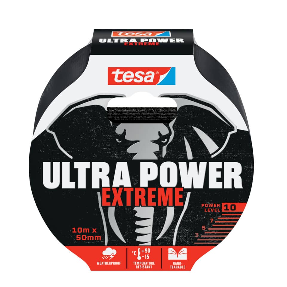 Reparaturband Ultra Power Extrem, 10mx50mm, schwarz TESA 56622-00000-00 TESA 56622-00000-00 50mm x10m
