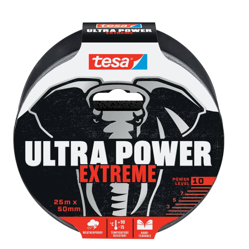 Reparaturband Ultra Power Extrem, 25mx50mm, schwarz TESA 56623-00000-00 TESA 56623-00000-00 50mm x25m