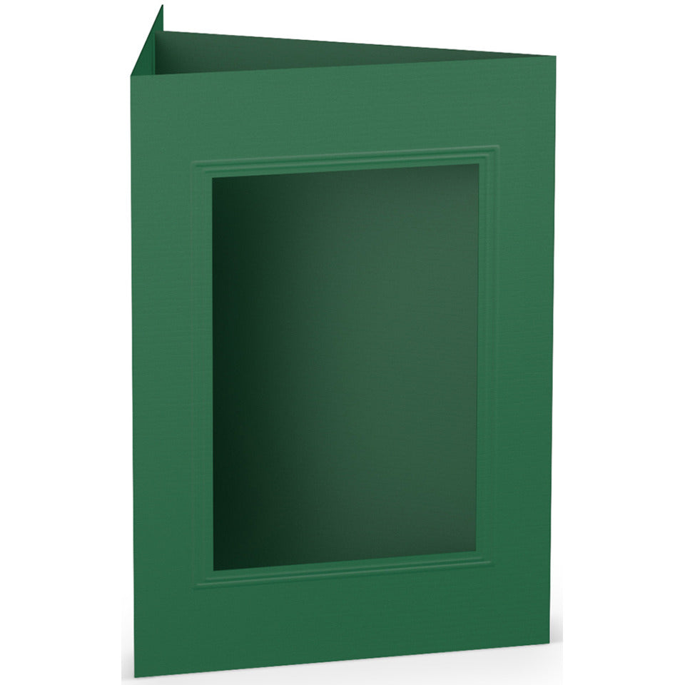 Passepartoutkarte Paperado eckig, B6, 220g/m², tannengrün RÖSSLER 16403397 16403397 Eckig 120x170mm